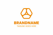 Letter A Hexagon Modern Logo, a Branding & Logo Template by Pray Art Design Studio (Thumbnail 1 of 2)