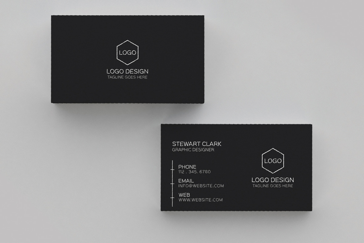Clean Minimal Business Card Template, a Business Card Template by Shahjhan (Photo 4 of 4)