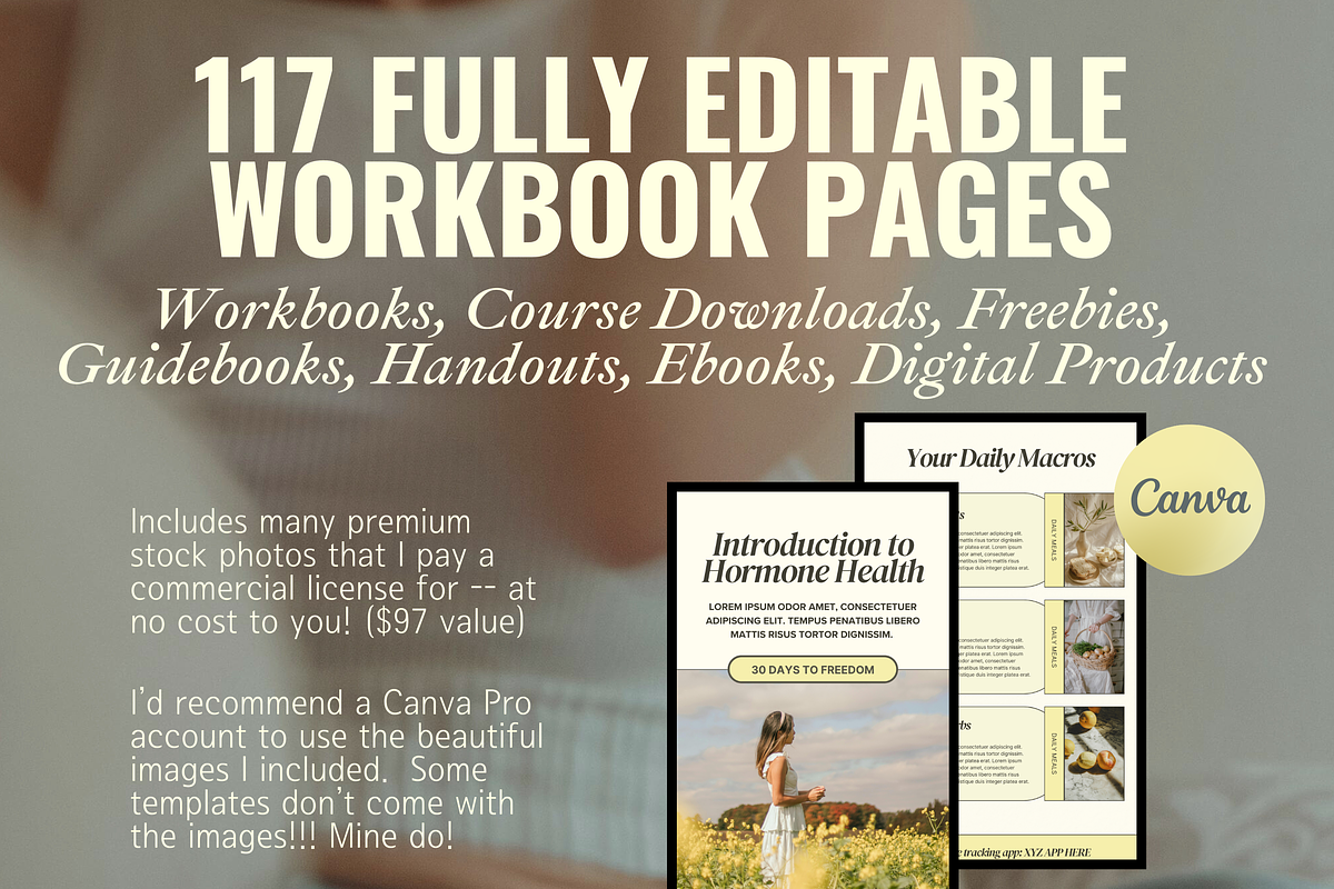 Health Coach Canva Workbook Template preview 8
