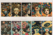 CELESTIAL PEOPLE JUNK JOURNAL PAGES, a Person Illustration by Daring Digies (Thumbnail 2 of 8)