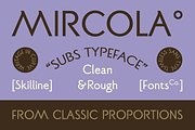 SFC Mircola, a Sans Serif Font by Skilline Supply Co. (Thumbnail 1 of 9)