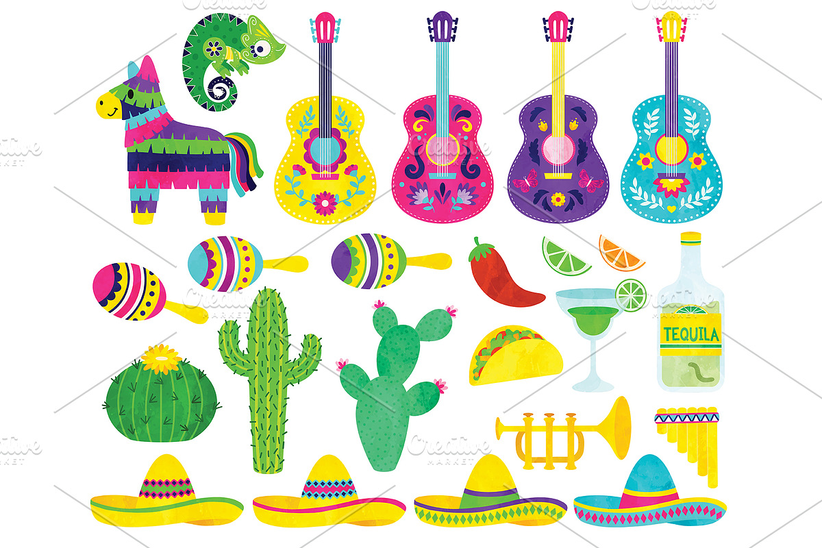 Cinco de Mayo Clipart Fiesta, an Illustration by SugarPickle Clip Art (Photo 3 of 3)