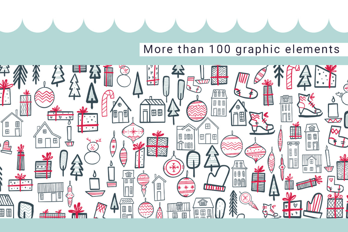 Trendy Merry Christmas, a Graphic by Ja Polina ArtShop (Photo 5 of 6)