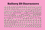Hallory 3D, a Sans Serif Font by Craft Supply Co. (Thumbnail 8 of 8)