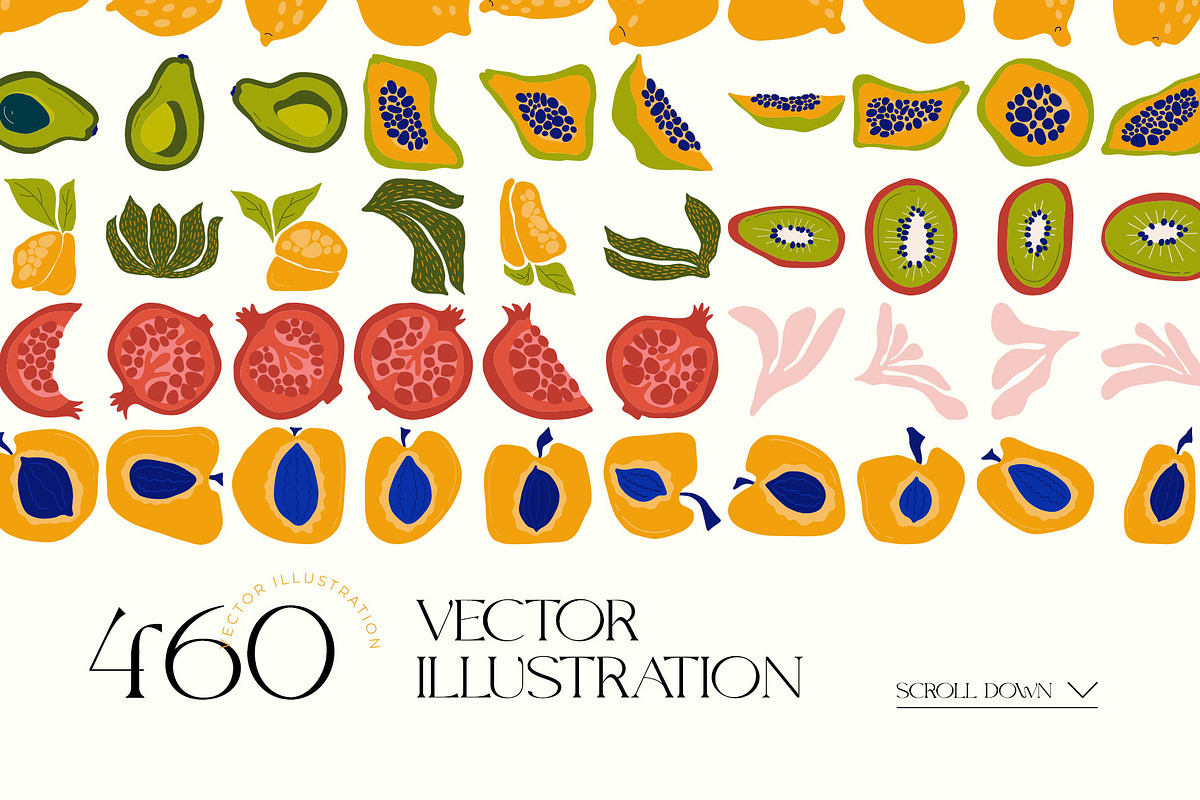 Modern Fruits | Wall Art Creator, an Object Graphic by Leleka.Store (Photo 12 of 18)