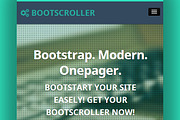 BootScroller one page Bootstrap resp, a Landing Page Template by Bootstraptor (Thumbnail 3 of 4)