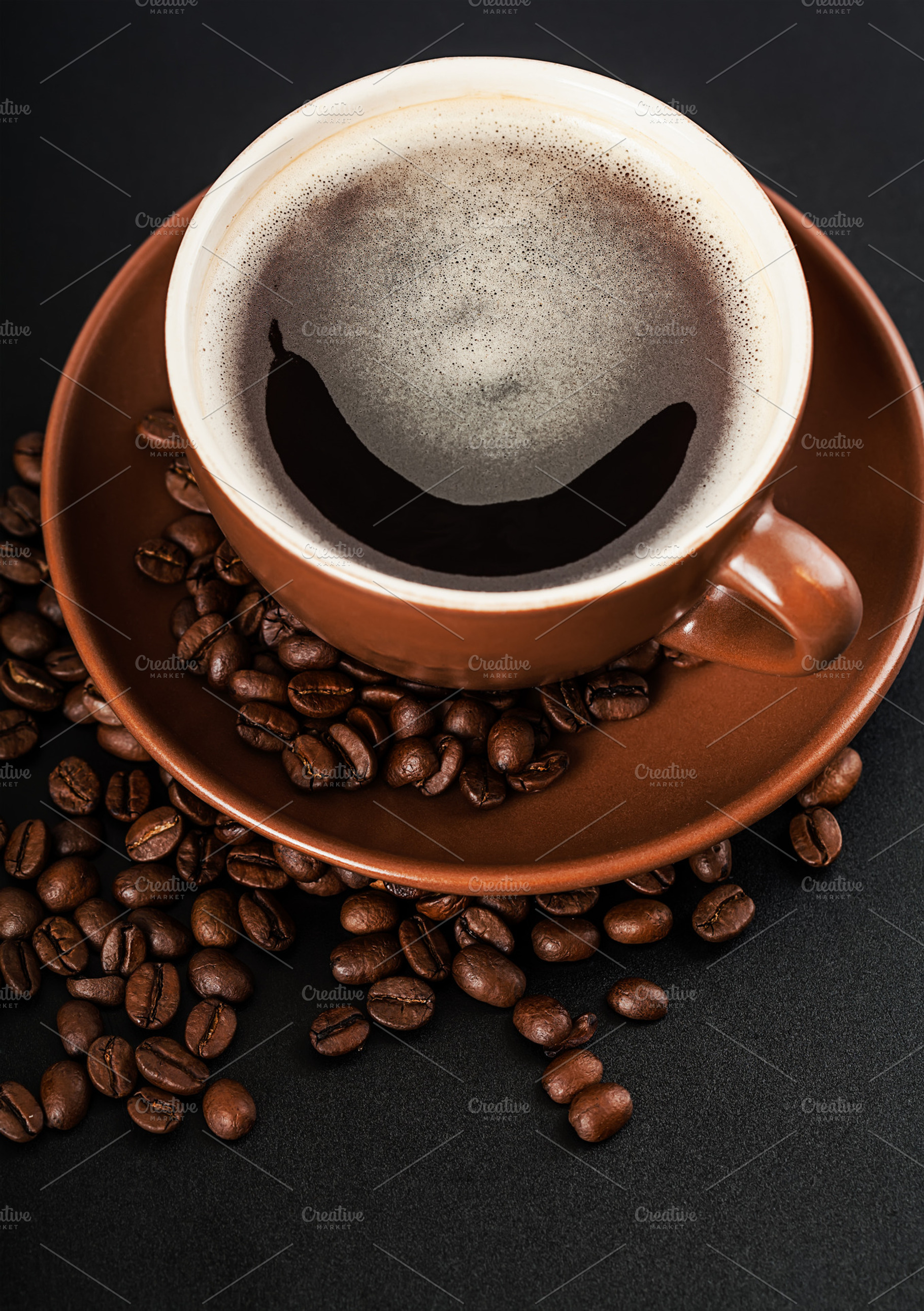 Cup of coffee stock photo containing aroma and background