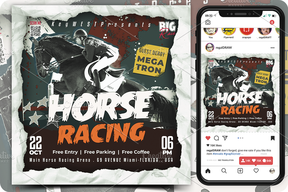 Horse Racing Flyer