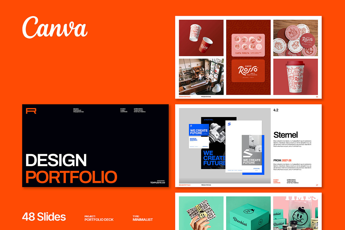 Canva | Portfolio Presentation Deck, a Presentation Template by Templeste (Photo 1 of 6)