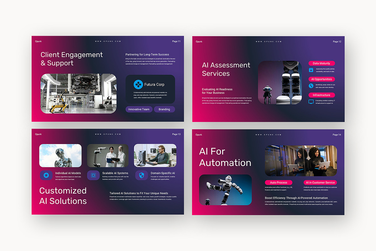 Opunk : AI Consultant Google Slides, a Presentation Template by Punkl Camp (Photo 13 of 16)
