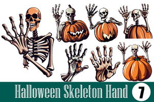 Halloween Skeleton Hand, an Illustration by Wow Magic