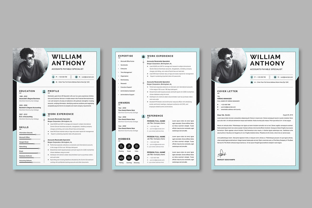 JOB WINNING RESUME - 50 TEMPLATES, a Resume Template by ResumeInventor (Photo 12 of 184)