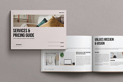 Services & Pricing Guide Landscape, a Magazine Template by MassiveCreator (Thumbnail 1 of 8)