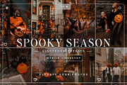 15 Spooky Season Lightroom Presets, a Preset Add-On by TheWayfarerShoppe (Thumbnail 1 of 9)
