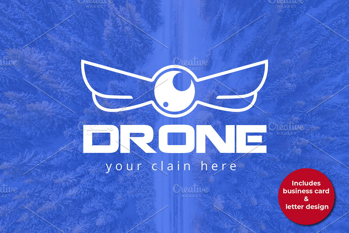Drone logo, a Branding & Logo Template by Luis Quesada Design (Photo 1 of 5)