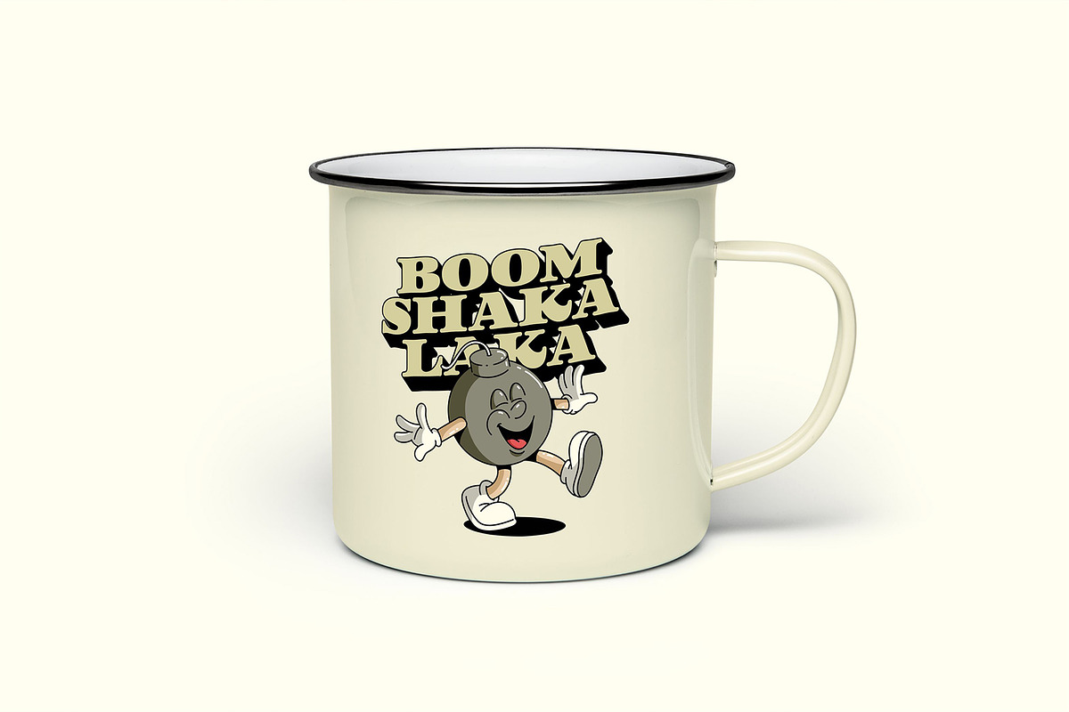 Retro Boom Characters, an Object Illustration by Graptail (Photo 4 of 8)