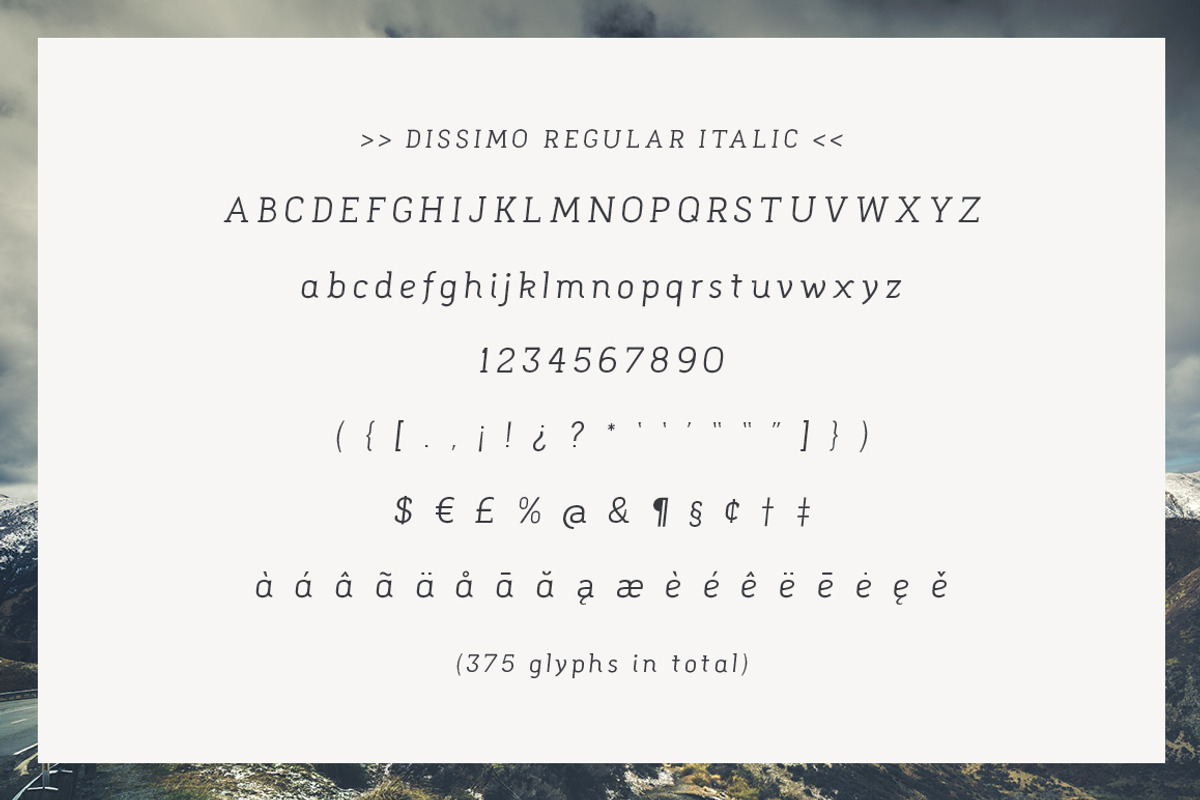 Dissimo Font Family (8 fonts), a Font by Verg Shop (Photo 15 of 24)