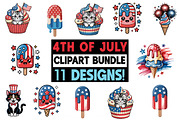 4Th Of July Clipart Bundle, a Texture Graphic by crative8112 (Thumbnail 1 of 8)