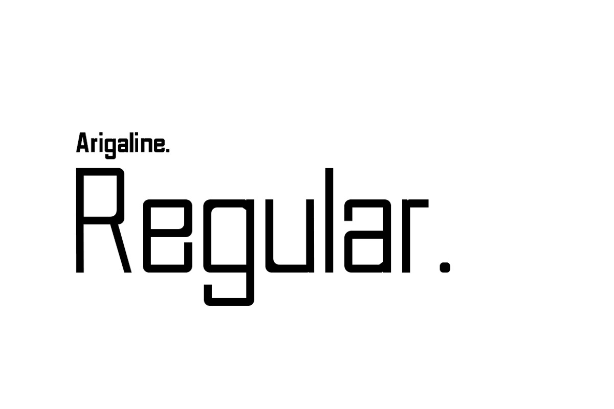 Arigaline | Font Family preview 5