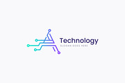 Letter A Logo Abstract Electrical, a Branding & Logo Template by Signatoro (Thumbnail 1 of 2)