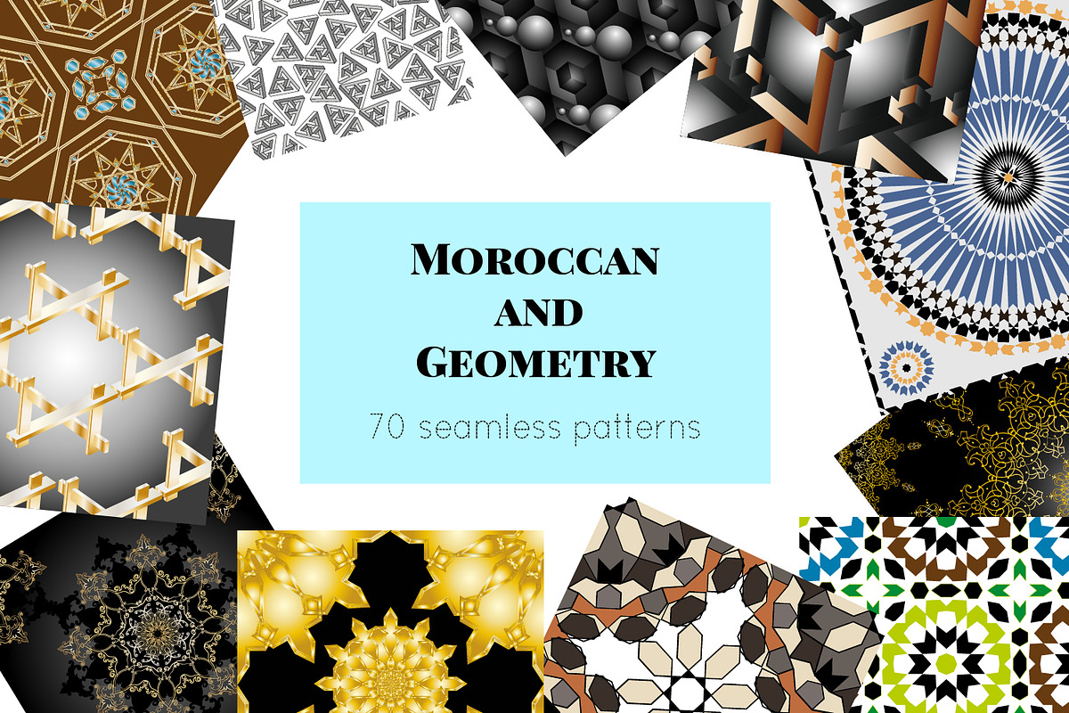 Moroccan and geometry 70 seamless, a Pattern Graphic by Big Bundles Shop (Photo 1 of 7)