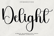 Delight, a Handwritten Font by InermediaSTUDIO (Thumbnail 1 of 8)