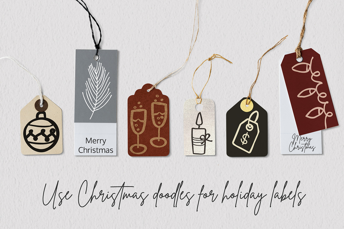 Christmas set of doodles, a Decorative Illustration by SmartDesign (Photo 5 of 5)