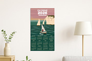 Monthly 2026 Calendar Travel poster, a Transportation Illustration by Vector_Up (Thumbnail 5 of 7)