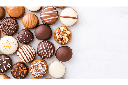 Assorted chocolate and vanilla, a Background Photo by Lermont51