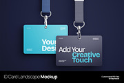 ID Card Landscape Mockup, a Product Mockup by graphicook (Thumbnail 1 of 4)