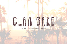 Clam Bake - Surf Font