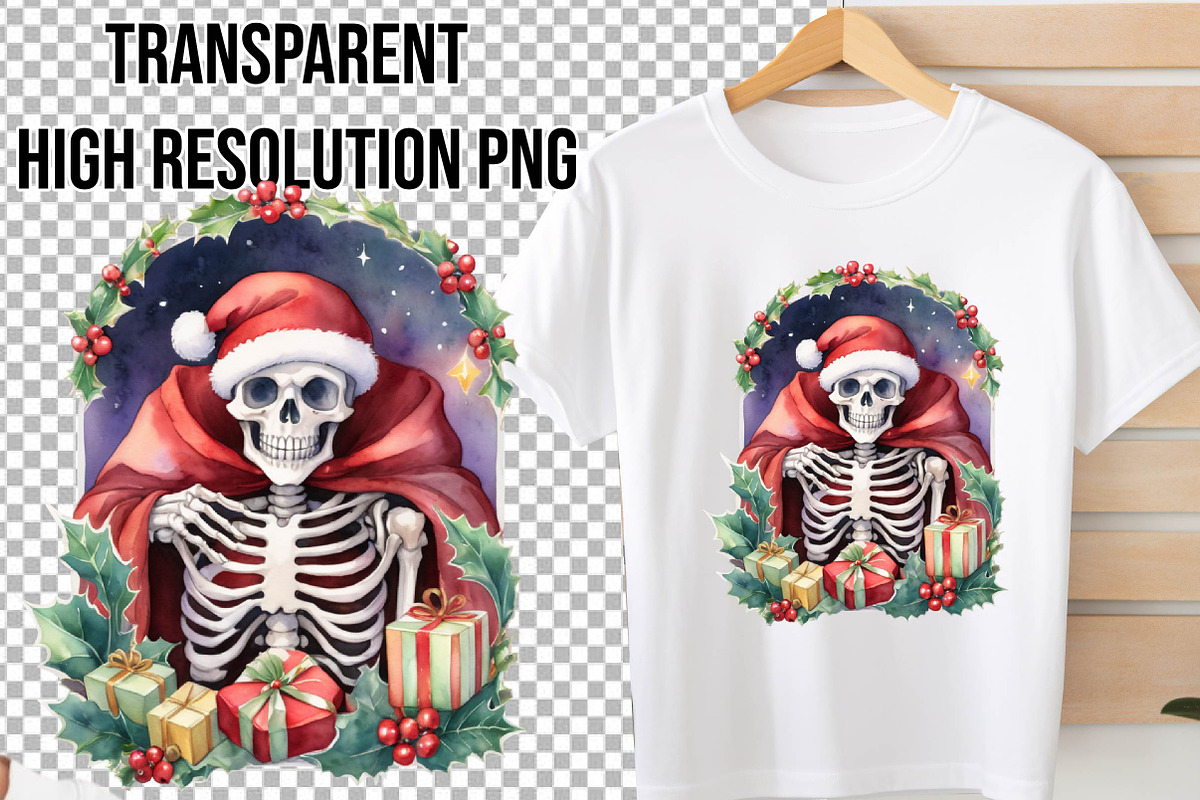 Funny Christmas Skeleton, an Illustration by Wow Magic (Photo 3 of 5)