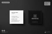 Square Business Card and Mockups, a Business Card Template by Galaxiya (Thumbnail 2 of 5)