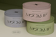 3 Round Boxes PSD Mockup, a Product Mockup by softulka (Thumbnail 5 of 7)