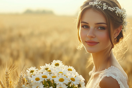 Natural beauty bride with delicate, a Person Photo by MistyDay