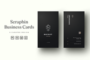 Seraphin - Dark Black Business Card, a Business Card Template by Ctrl space studio (Thumbnail 1 of 9)