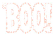 Halloween Boo! Keyring Laser Cut SVG, an Object Graphic by Rose Art (Thumbnail 2 of 3)