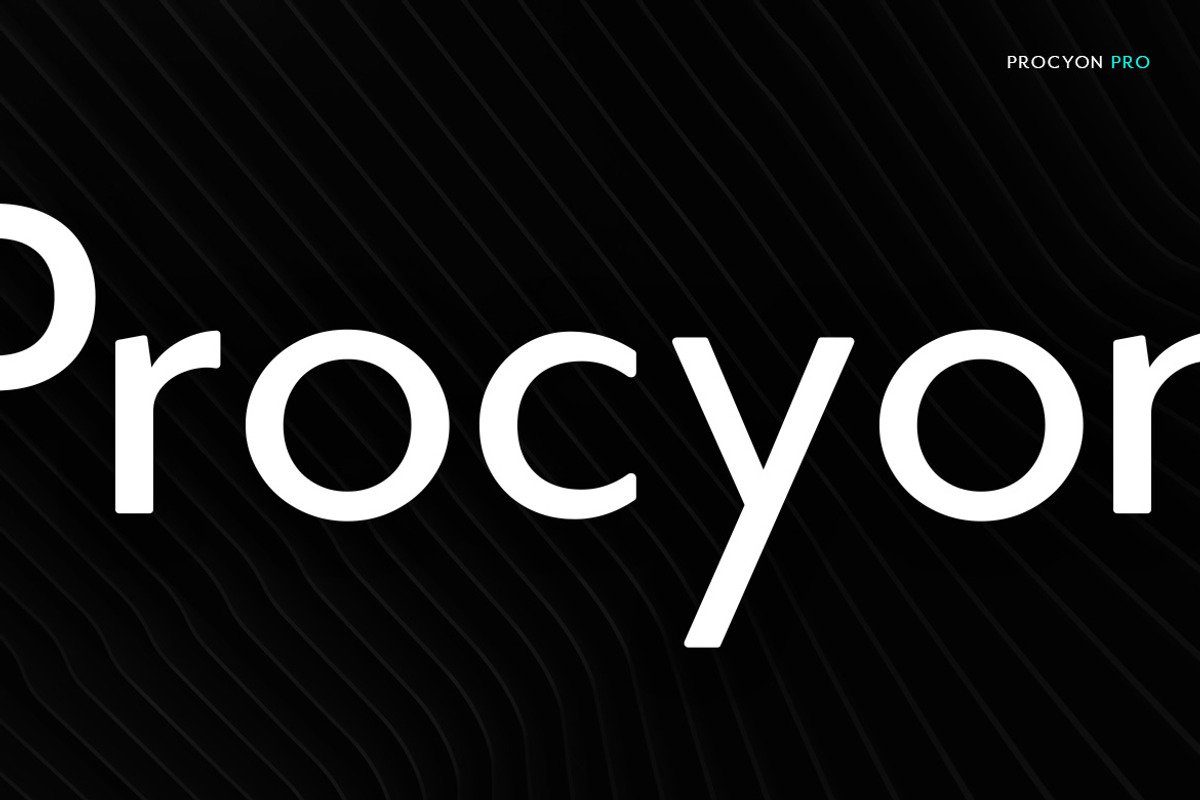 Procyon - Modern Typeface + WebFont preview 2