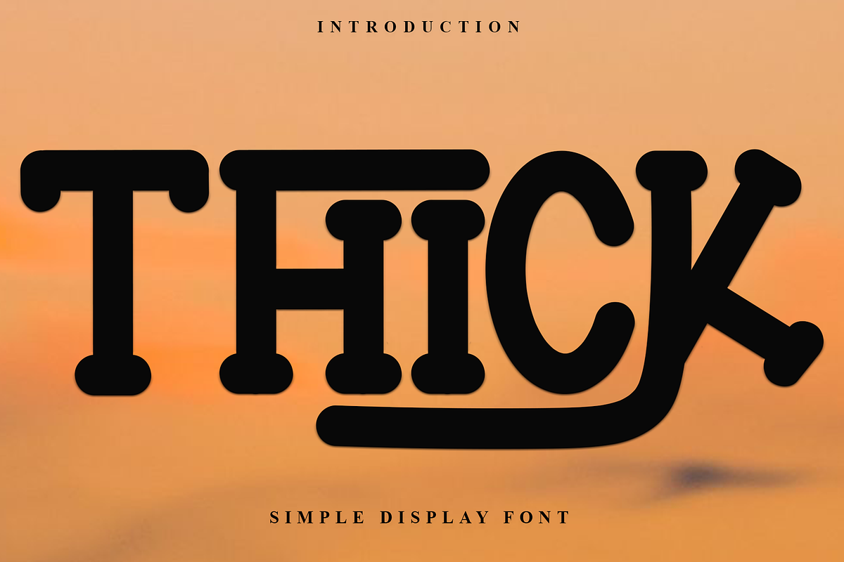 Thick, a Script Font by FreshTypeINK (Photo 1 of 7)