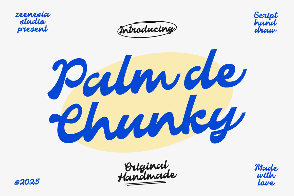 Palm de Chunky, a Script Font by zeenesia (Photo 15 of 18)