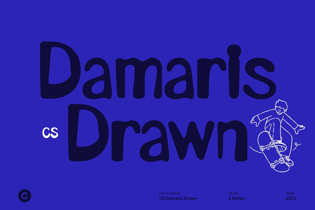 CS Damaris Drawn, a Sans Serif Font by Craft Supply Co. (Photo 1 of 8)