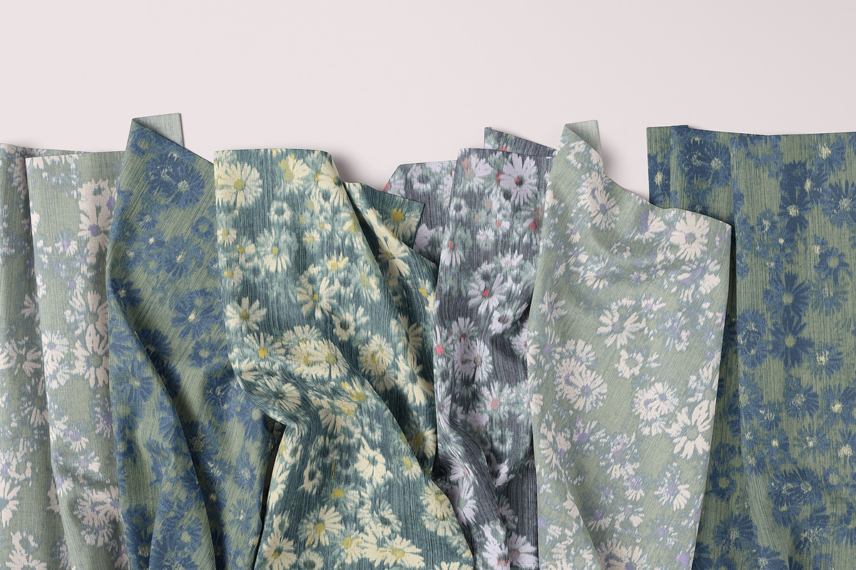 Aster Floral Seamless Pattern, a Pattern Graphic by JESSIE BLOOM STUDIO (Photo 2 of 3)