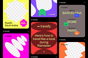 Travefy Social Media Figma Templates, a Social Media Template by Pixel-Perfect (Thumbnail 1 of 6)