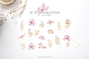 Autumn Blooms watercolor flowers, an Illustration by Angele Kamp (Thumbnail 7 of 8)