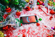 Christmas & New Year Mock-Up, an iPhone Mockup by EmilGuseinov (Thumbnail 8 of 23)