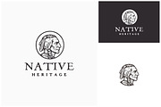 Native Indian Chief Hand Drawn Logo, a Branding & Logo Template by Enola99d (Thumbnail 2 of 2)