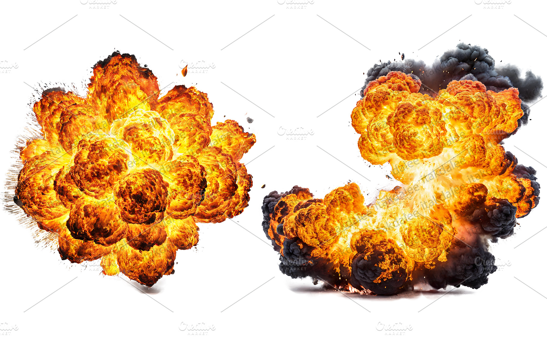 fiery explosions, a Background Photo by itakdalee