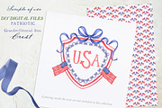 Watercolor Crest 4th July, an Illustration by LABFcreations (Thumbnail 3 of 4)