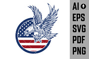 Set of the USA labels with eagles AI, a Branding & Logo Template by Vectorhight (Thumbnail 5 of 8)