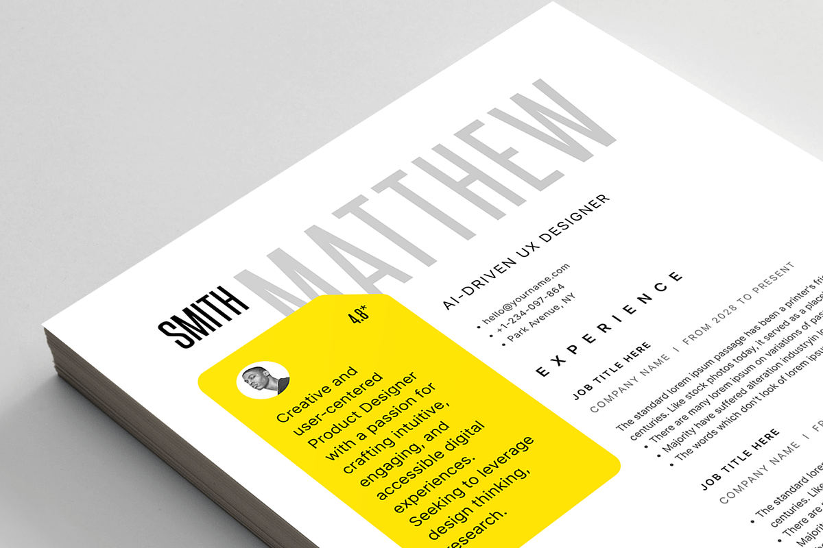 Resume/CV, a Resume Template by Reuix Studio (Photo 5 of 5)